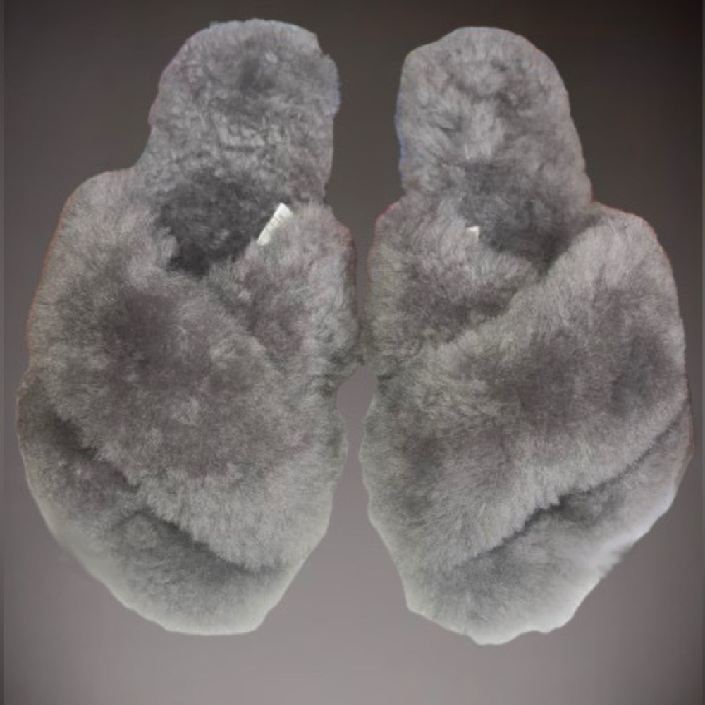Emu Mayberry sheepskin slippers (unisex); sz wmns 7/mns 6